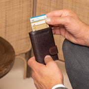 Mannheim Full-Grain Leather Card Holder Naisille – alternate product view 2