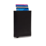 Paris Full-Grain Leather Card Holder Naisille in Classic 100% Full-Grain Leather - Full Exterior Front Profile View | Buy Online