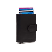 Prague Full-Grain Leather Card Holder Naisille in Classic 100% Full-Grain Leather - Full Exterior Front Profile View | Buy Online