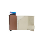 Sabana Full-Grain Leather Card Holder Naisille - Structured Side Profile Showing Gusset Depth &amp; Expansion Capacity