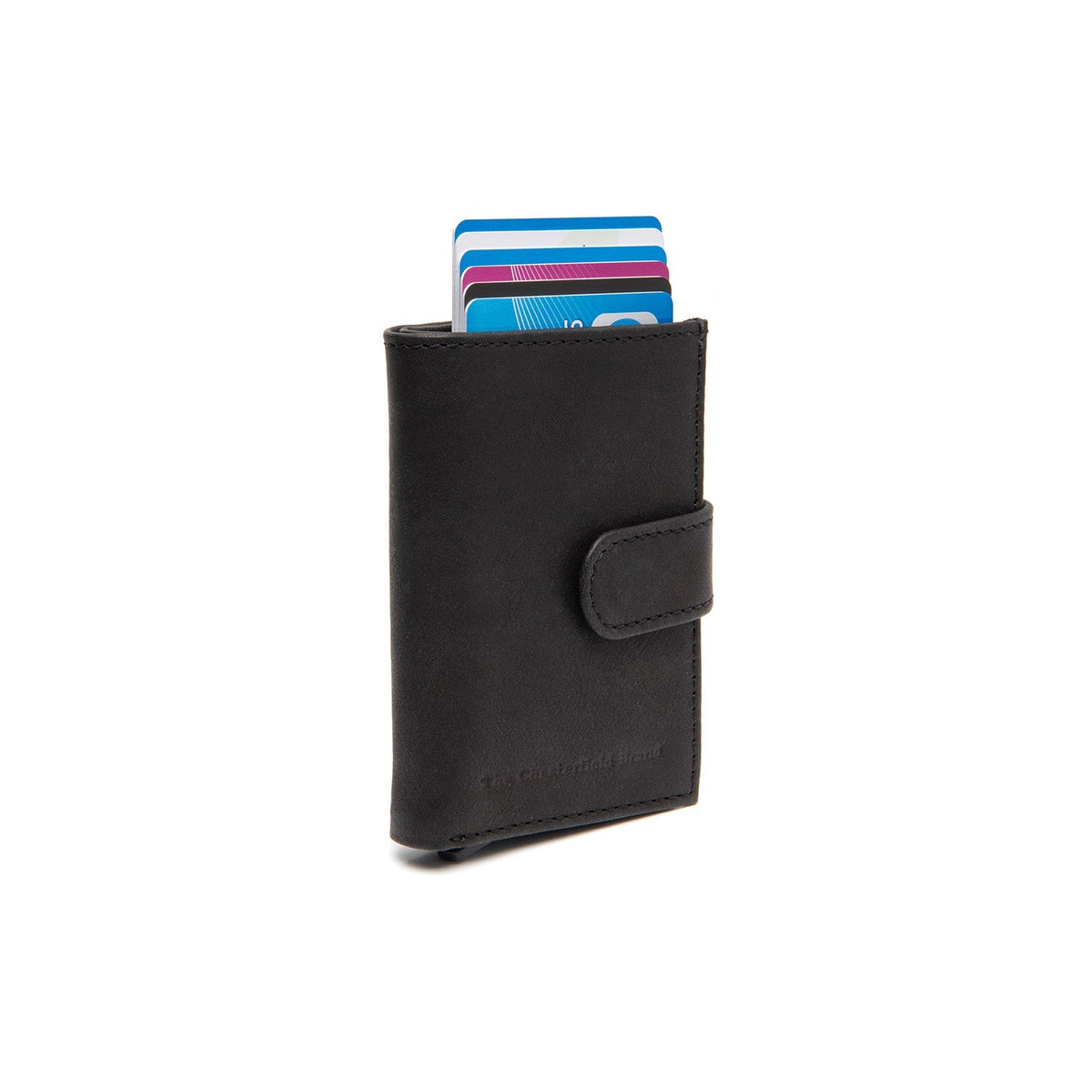 Torola Full-Grain Leather Card Holder Naisille in Classic 100% Full-Grain Leather - Full Exterior Front Profile View | Buy Online
