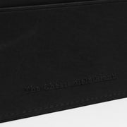 Solid Antique Brass Hardware &amp; Heavy-Duty Dual Zipper Detail on Leather Card Wallet Naisille