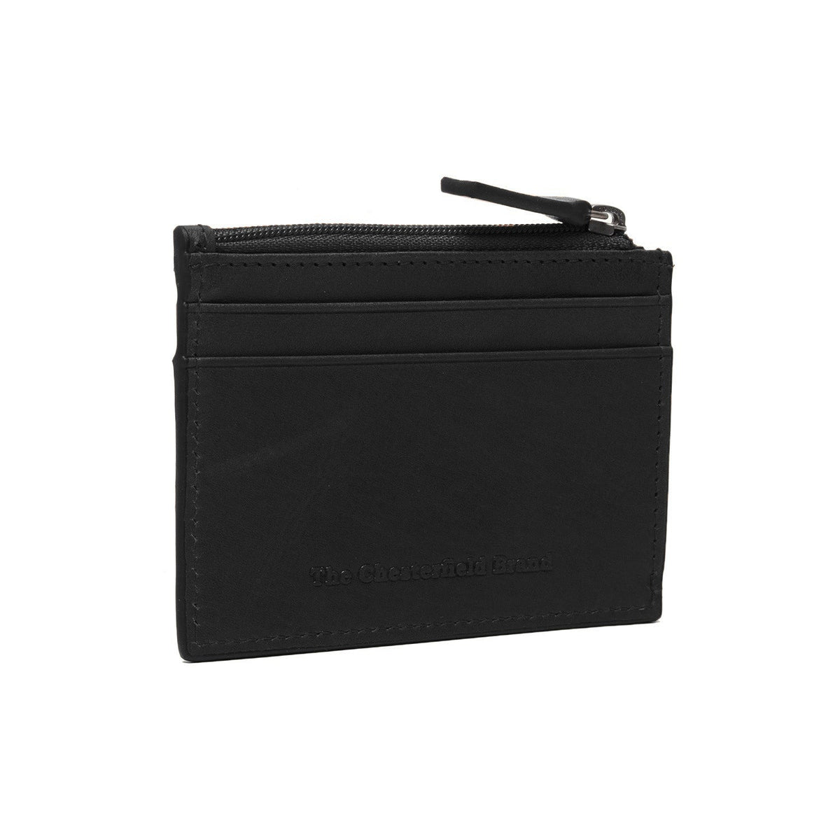 Leather Card Wallet Naisille in Classic 100% Full-Grain Leather - Full Exterior Front Profile View | Buy Online