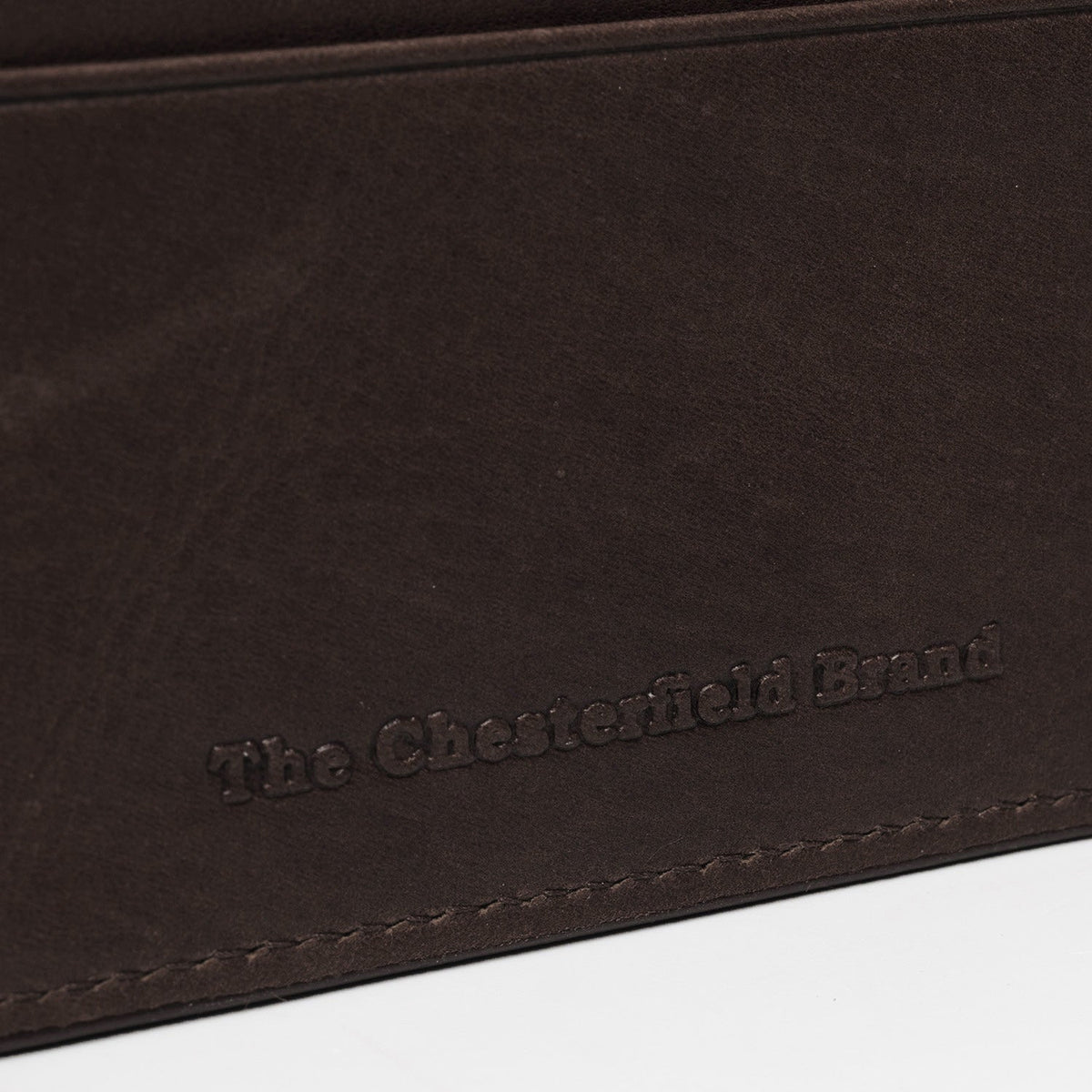 Brown Leather Card Wallet Naisille, detail view 1