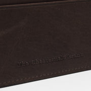 Brown Leather Card Wallet Naisille, detail view 1