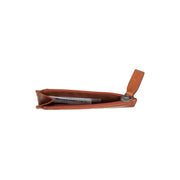 Cognac Leather Card Wallet Naisille, detail view 1