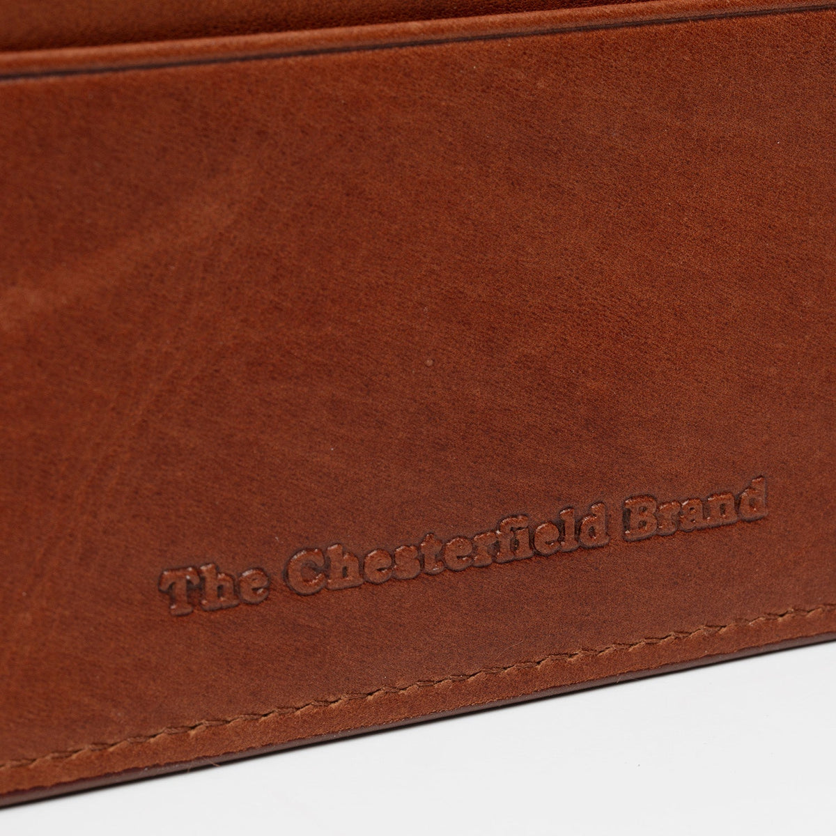 Cognac Leather Card Wallet Naisille, detail view 4