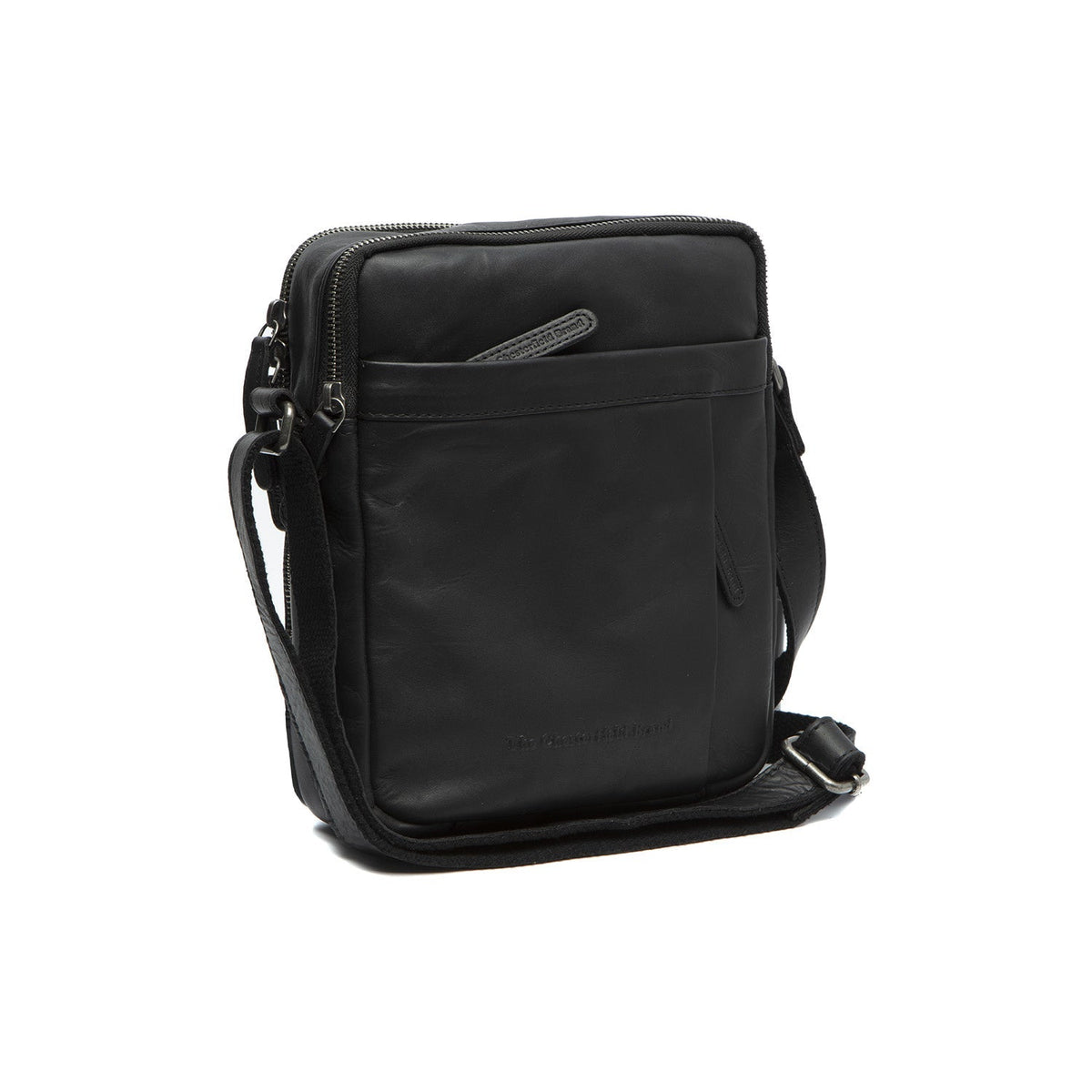 Alva Full-Grain Leather Crossbody Bag Miehille in Classic 100% Full-Grain Leather - Full Exterior Front Profile View | Buy Online