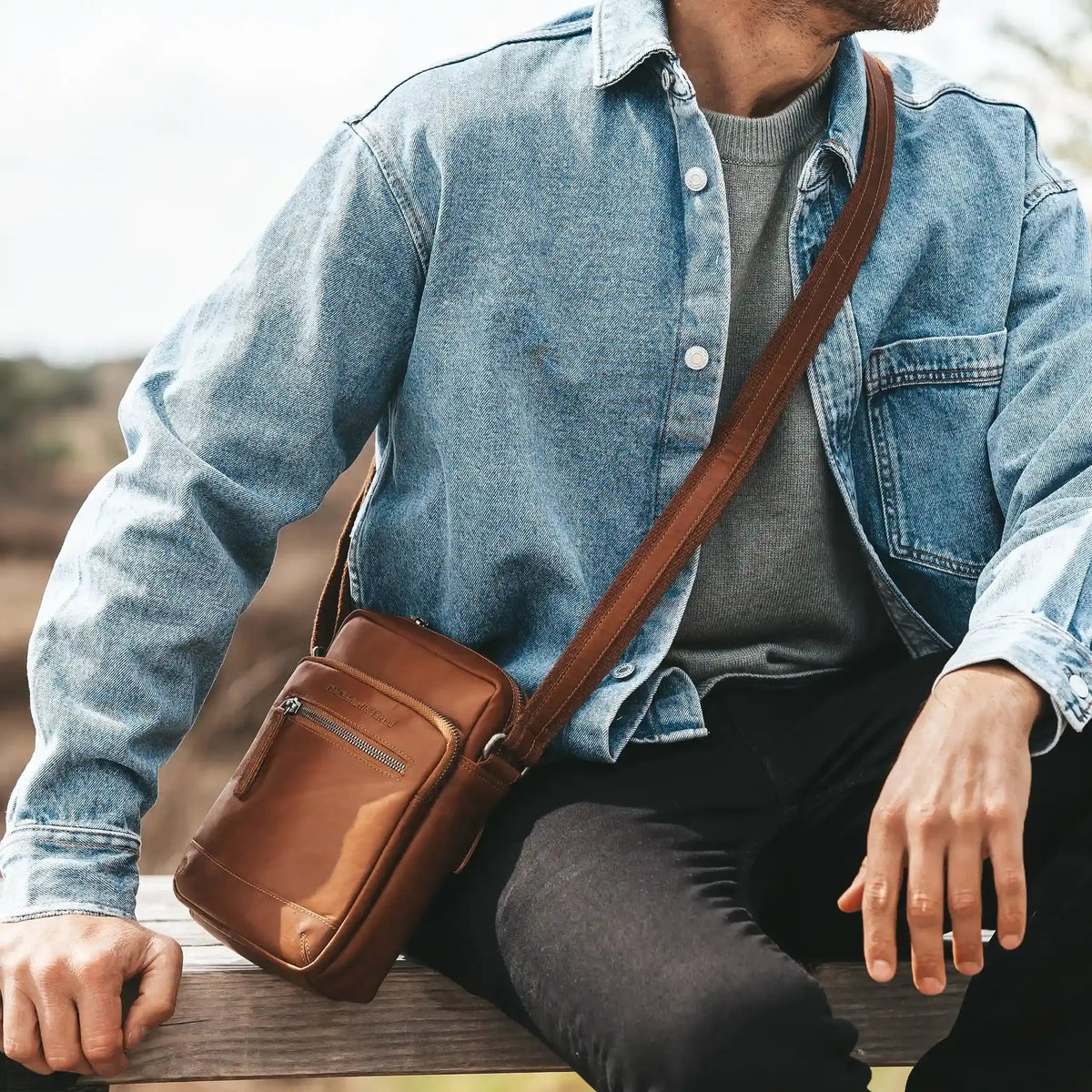 
Birmingham Nahkainen crossbody-laukku – alternate product view 3