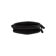 
Solid Antique Brass Hardware & Heavy-Duty Dual Zipper Detail on Ellon Nahkainen crossbody-laukku