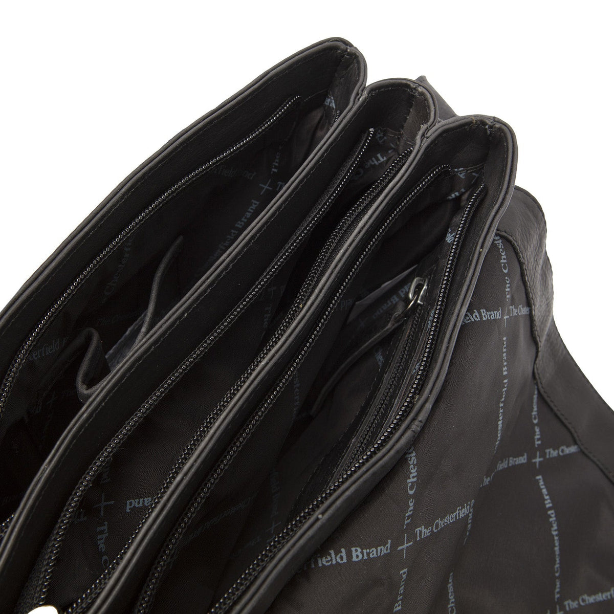 
Classic 100% Full-Grain leather Bag - Takanäkymä vahvistetuilla nahkahihnoilla