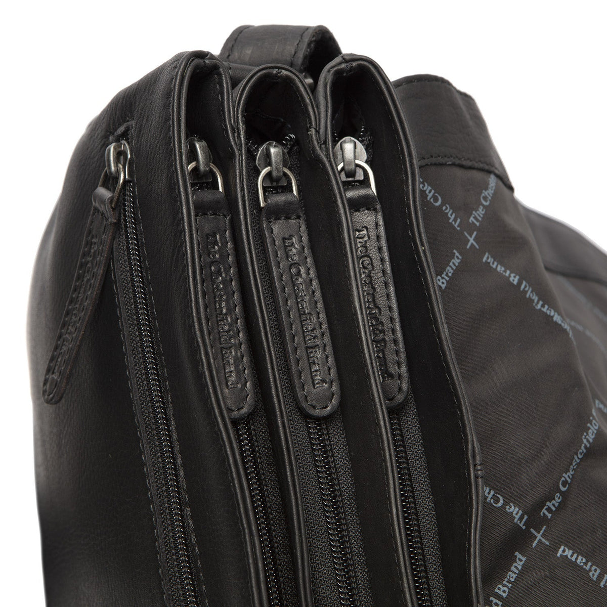 Millie Full-Grain Leather Crossbody Bag - Structured Side Profile Showing Gusset Depth & Expansion Capacity