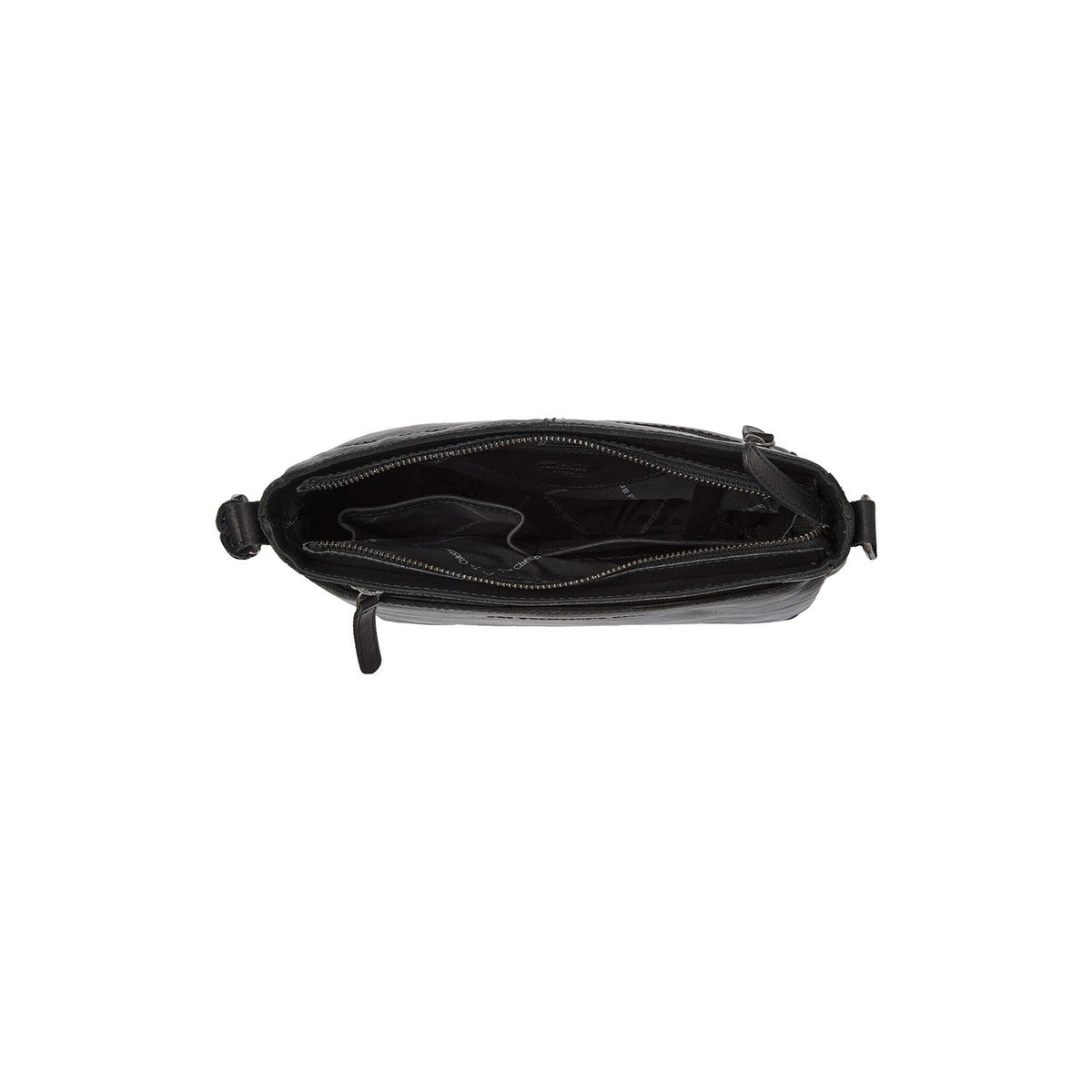 Mumbai Full-Grain Leather Crossbody Bag Naisille - Structured Side Profile Showing Gusset Depth &amp; Expansion Capacity