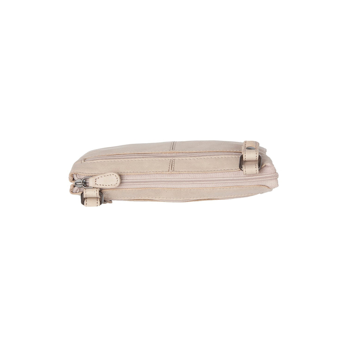 Osaka Full-Grain Leather Crossbody Bag Naisille - Structured Side Profile Showing Gusset Depth &amp; Expansion Capacity