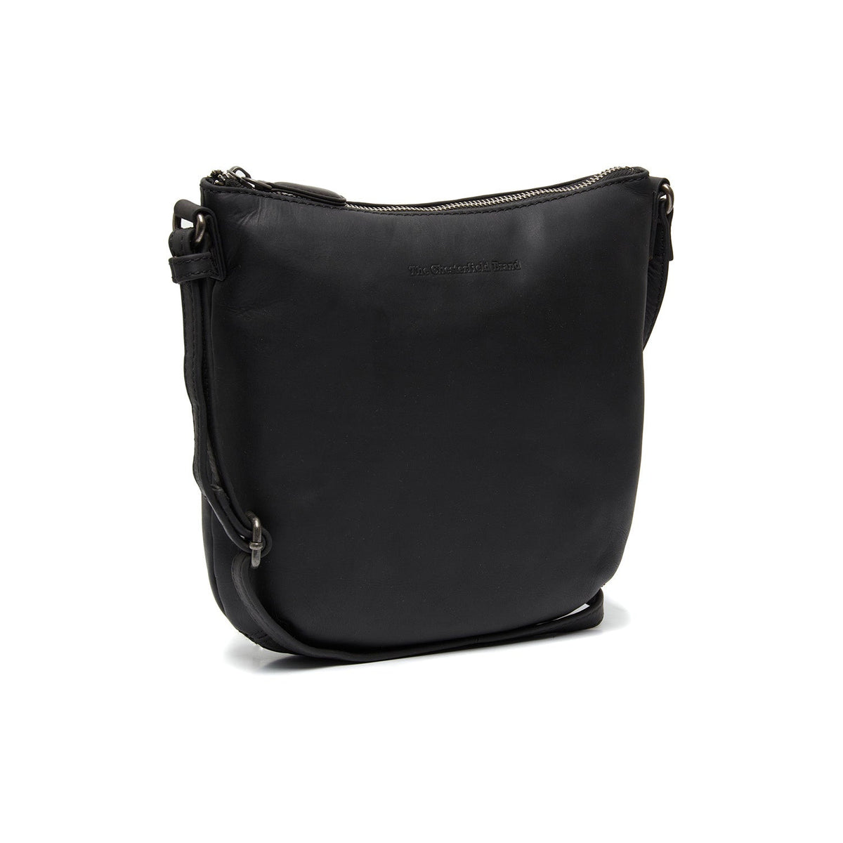 Redding Full-Grain Leather Crossbody Bag Naisille in Red 100% Full-Grain Leather - Full Exterior Front Profile View | Buy Online