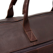 Brown Leather Garment Bag Finlay Naisille, detail view 1