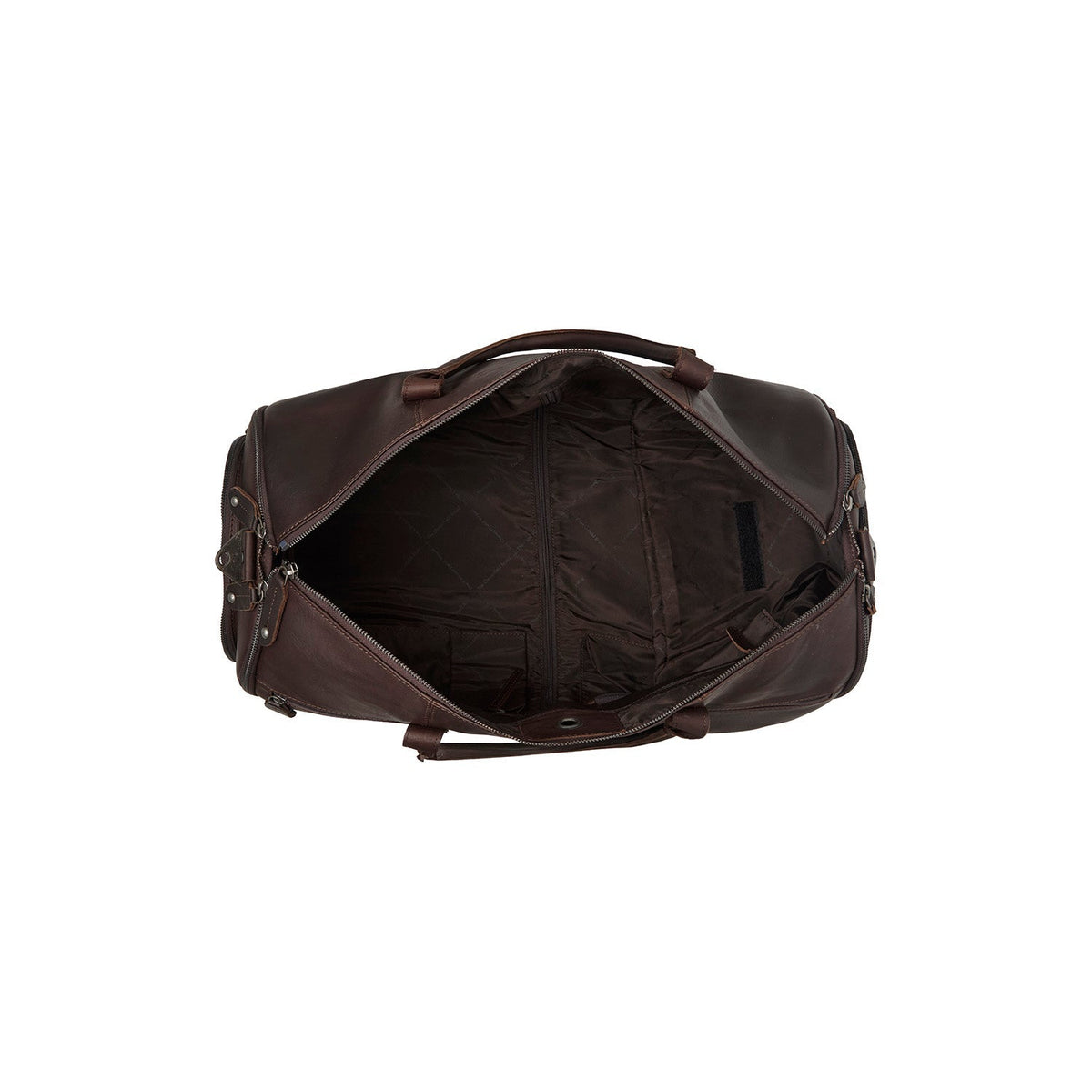 Brown Leather Garment Bag Finlay Naisille, detail view 4