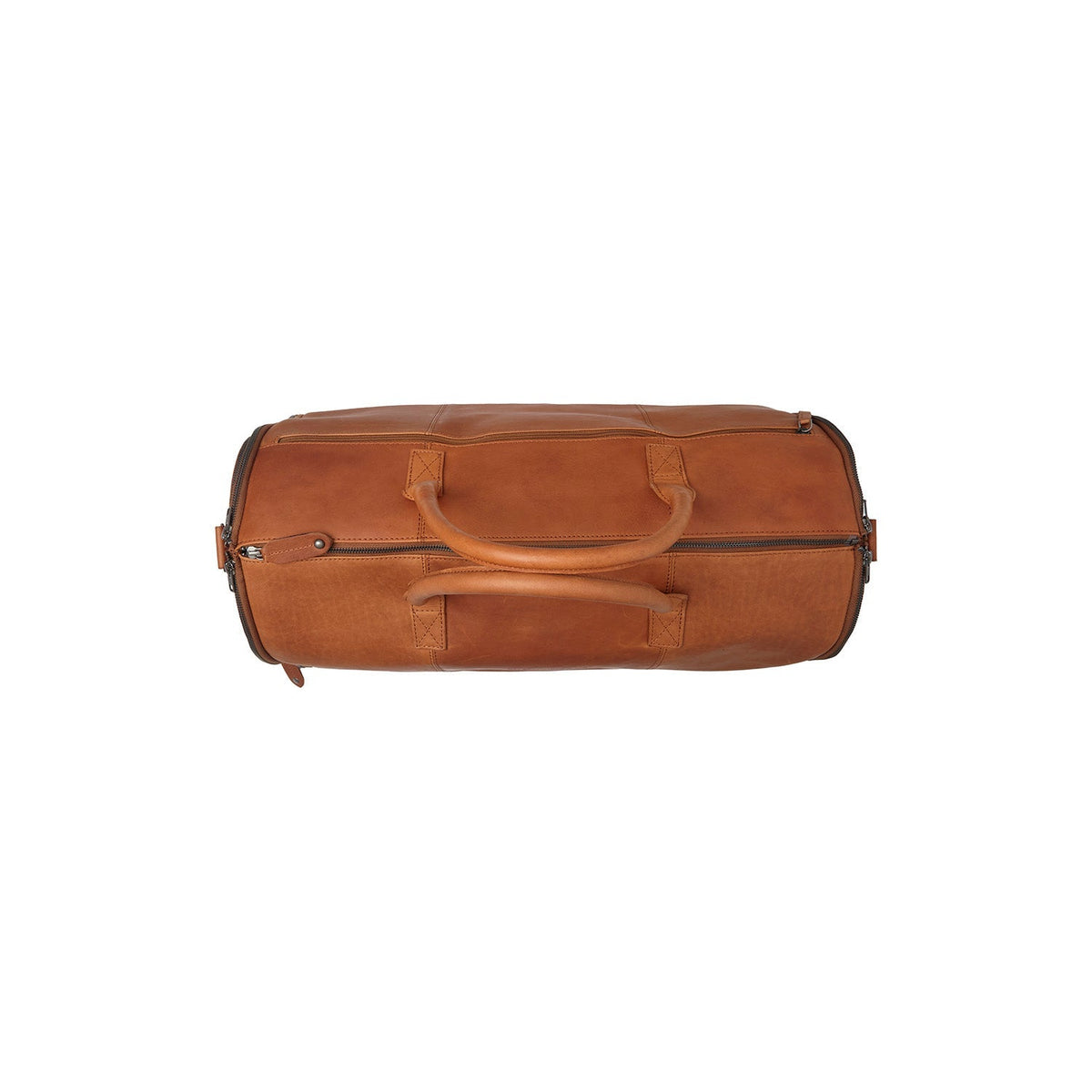 Cognac Leather Garment Bag Finlay Naisille, detail view 3