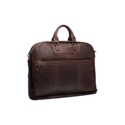Leather Garment Bag Josh Naisille in Classic 100% Full-Grain Leather - Front Profile View &amp; Tailored Silhouette | Buy Online