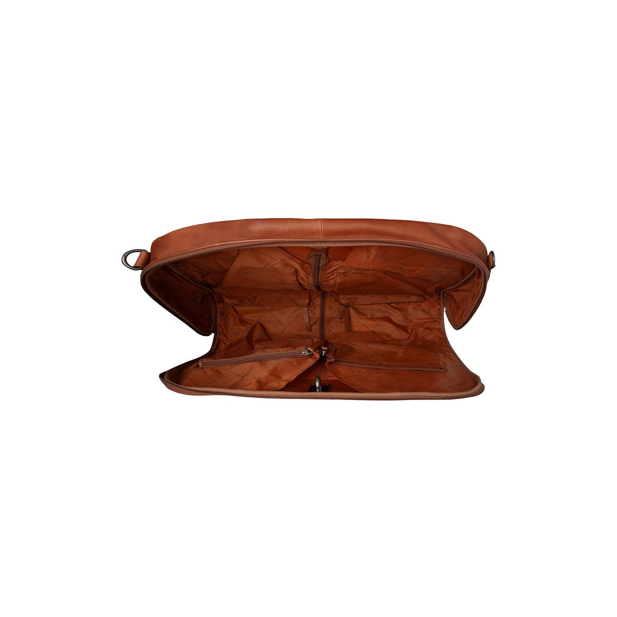 Cognac Leather Garment Bag Josh Naisille, detail view 3