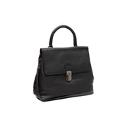 Angera Full-Grain Leather Handbag Naisille in Classic 100% Full-Grain Leather - Front Profile View &amp; Tailored Silhouette | Buy Online