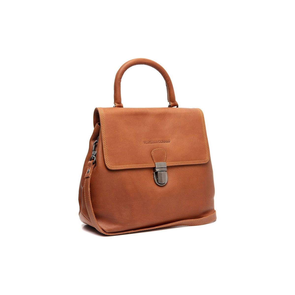 Tailored Rib Cuffs &amp; Hem Craftsmanship Construction Detail on Angera Full-Grain Leather Handbag Naisille