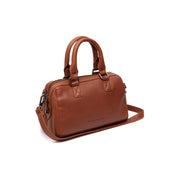 Tailored Rib Cuffs &amp; Hem Craftsmanship Construction Detail on Dalford Full-Grain Leather Handbag Naisille