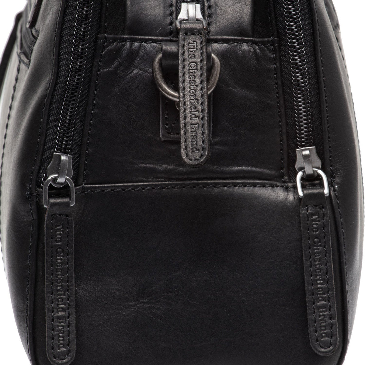Authentic 100% Full-Grain Leather Grain Texture &amp; Heavy-Duty Seam Stitching Detail