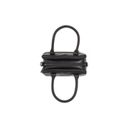 Ezra Full-Grain Leather Handbag Naisille - Lateral Side Profile View Showing Sleeve Cut &amp; Athletic Taper Fit