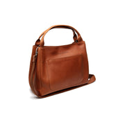 Tailored Rib Cuffs &amp; Hem Craftsmanship Construction Detail on Fioline Full-Grain Leather Handbag Naisille