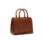 Styled Fit Perspective of Garda Full-Grain Leather Handbag Naisille on Model - Natural Daylight Drape