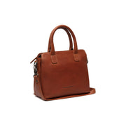 Tailored Rib Cuffs &amp; Hem Craftsmanship Construction Detail on Hermosa Full-Grain Leather Handbag Naisille