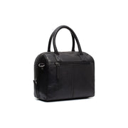 Styled Fit Perspective of Langton Full-Grain Leather Handbag Naisille on Model - Natural Daylight Drape