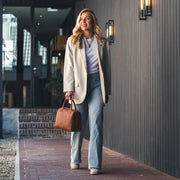 Langton Full-Grain Leather Handbag Naisille – alternate product view 3
