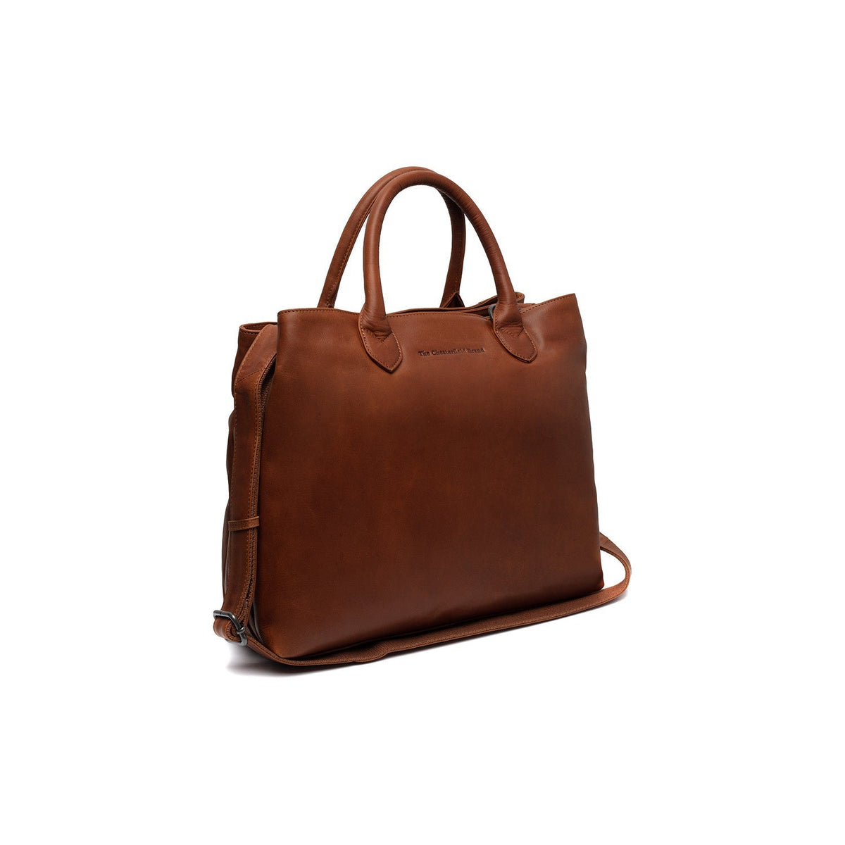 Styled Fit Perspective of Passau Full-Grain Leather Handbag Naisille on Model - Natural Daylight Drape