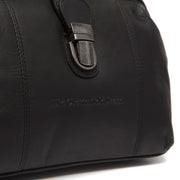 Close-Up Detail of Classic Collar &amp; Heavy-Duty Zipper Hardware on Rachael Full-Grain Leather Handbag Naisille