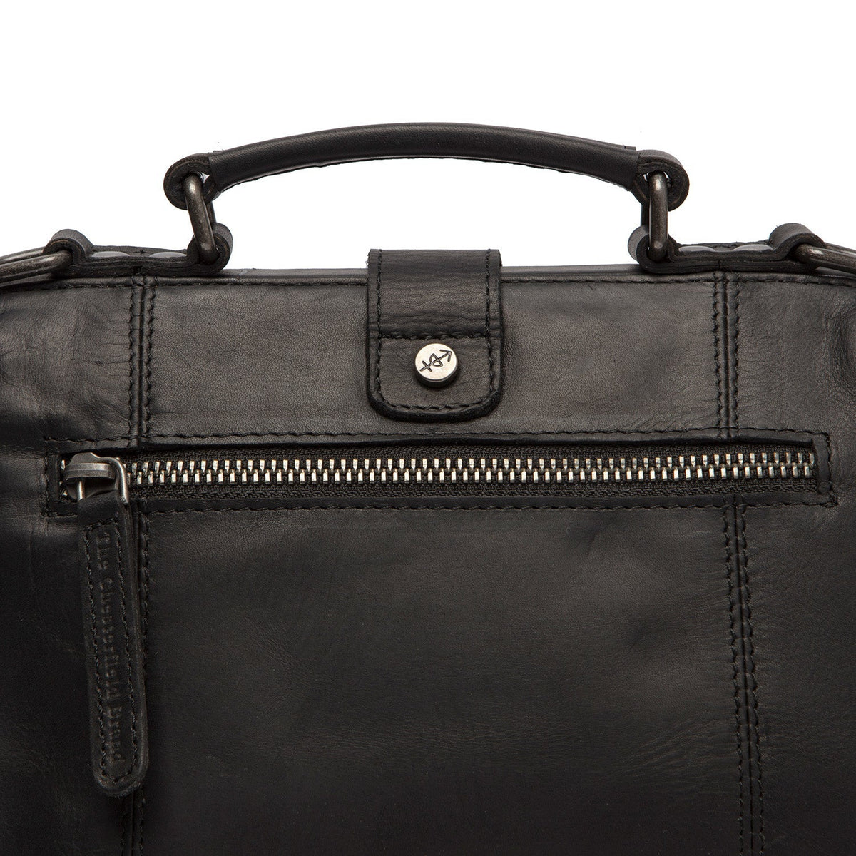 Rachael Full-Grain Leather Handbag Naisille - Lateral Side Profile View Showing Sleeve Cut &amp; Athletic Taper Fit