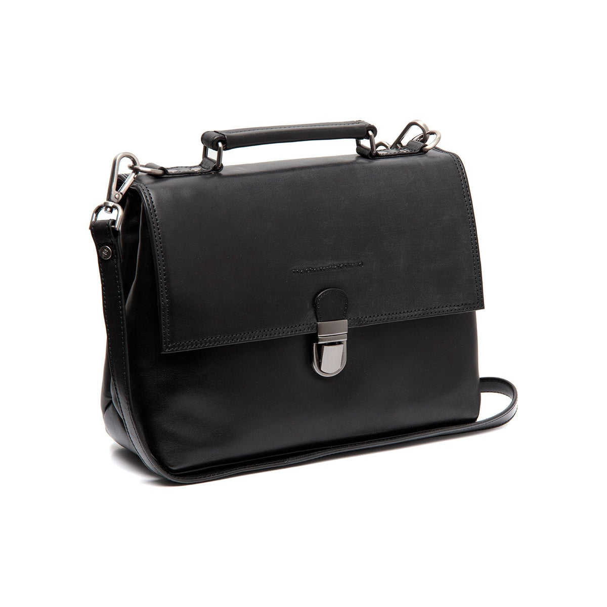 Renata Full-Grain Leather Handbag Naisille in Classic 100% Full-Grain Leather - Front Profile View &amp; Tailored Silhouette | Buy Online
