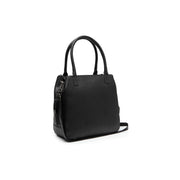 Solvin Full-Grain Leather Handbag Naisille in Classic 100% Full-Grain Leather - Front Profile View &amp; Tailored Silhouette | Buy Online