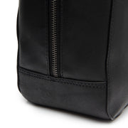 Solvin Full-Grain Leather Handbag Naisille - Lateral Side Profile View Showing Sleeve Cut &amp; Athletic Taper Fit
