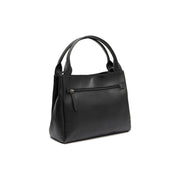 Tailored Rib Cuffs &amp; Hem Craftsmanship Construction Detail on Tenara Full-Grain Leather Handbag Naisille
