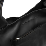 Tenara Full-Grain Leather Handbag Naisille - Lateral Side Profile View Showing Sleeve Cut &amp; Athletic Taper Fit