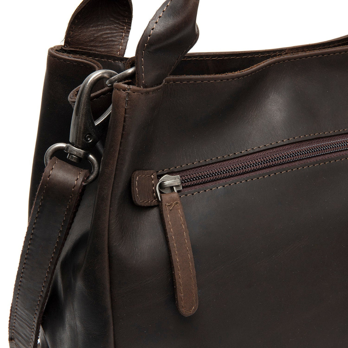 Tenara Full-Grain Leather Handbag Naisille – alternate product view 3