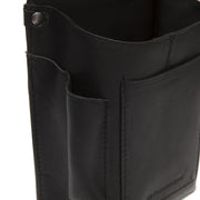 
Solid Antique Brass Hardware & Heavy-Duty Dual Zipper Detail on Taiwan Pintanahka Waiter Nahkalompakko Holster