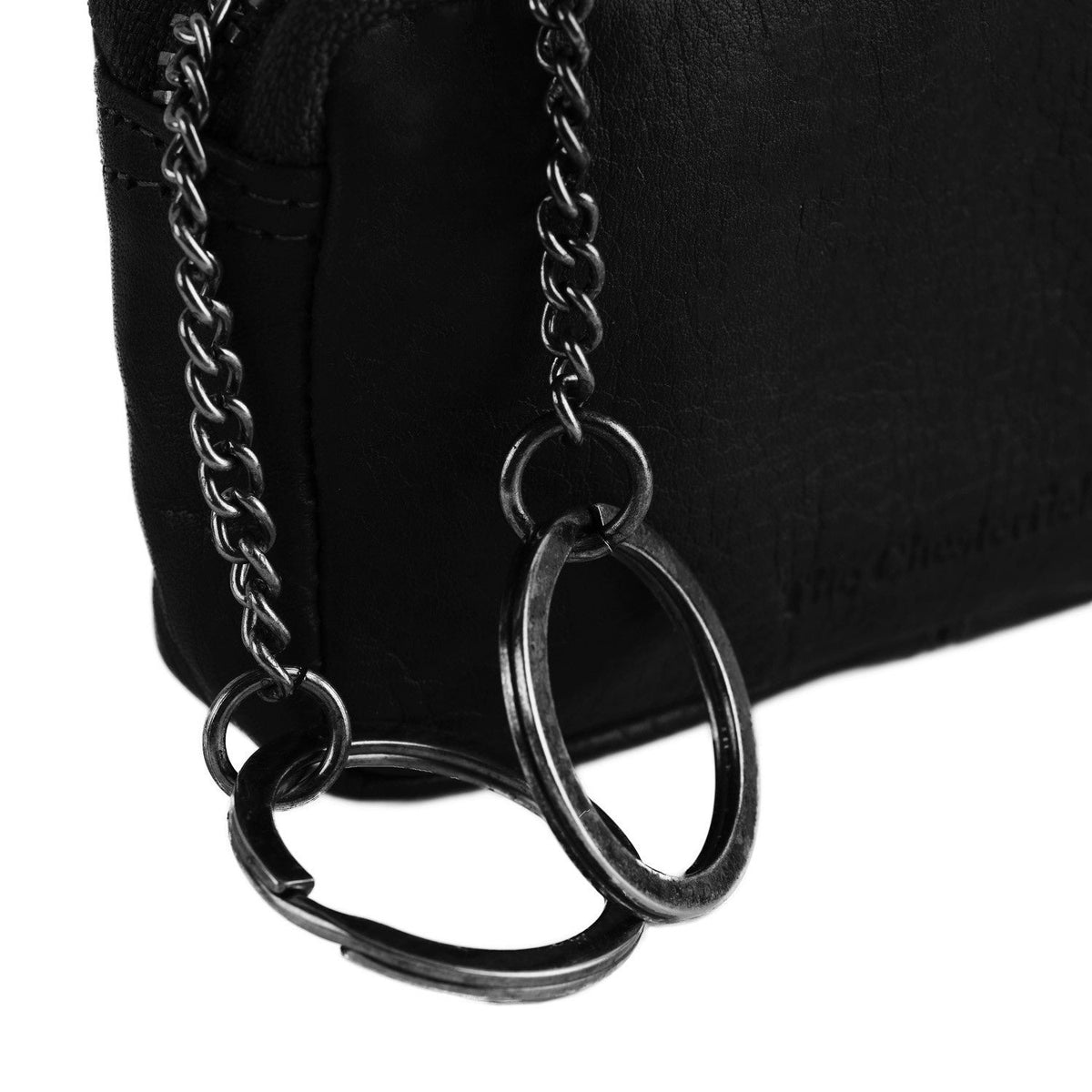 Corey Full-Grain Leather Key Case Naisille - Lateral Side Profile View Showing Sleeve Cut &amp; Athletic Taper Fit