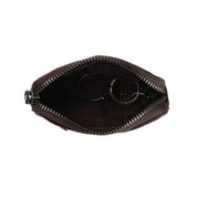 Tailored Rib Cuffs &amp; Hem Craftsmanship Construction Detail on Corey Full-Grain Leather Key Case Naisille