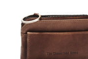Styled Fit Perspective of Oliver Full-Grain Leather Key Case Naisille on Model - Natural Daylight Drape