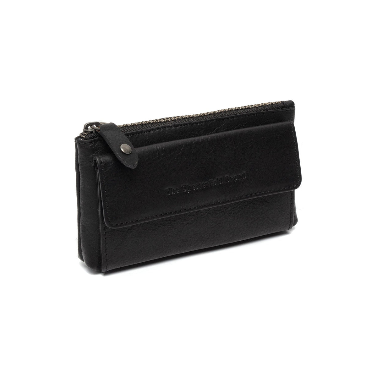 Violette Full-Grain Leather Key Case Naisille in Classic 100% Full-Grain Leather - Front Profile View &amp; Tailored Silhouette | Buy Online