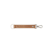 Leather Key Ring Konjakki Naisille in Cognac 100% Full-Grain Leather - Front Profile View &amp; Tailored Silhouette | Buy Online