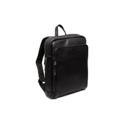 Jasper Full-Grain Leather Laptop Backpack Naisille in Classic 100% Full-Grain Leather - Full Exterior Front Profile View | Buy Online